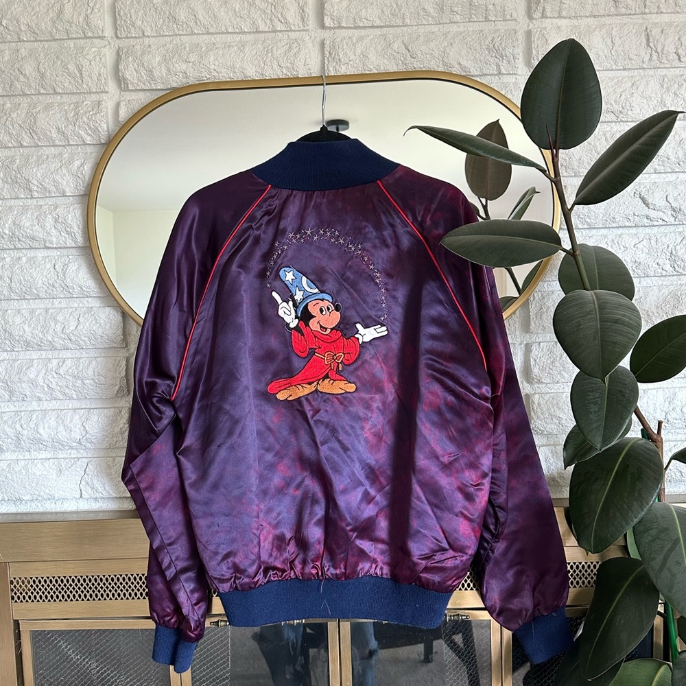 Vintage Fantasia Mickey Satin Bomber jacket